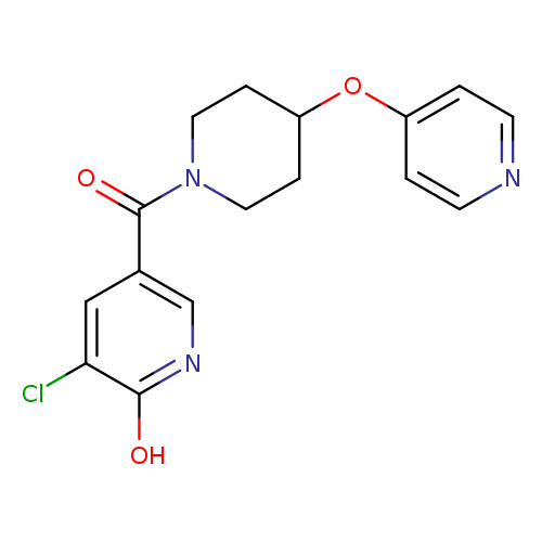 3-chloro-5-[4-(pyridin-4-yloxy)piperidine-1-carbonyl]pyridin-2-ol