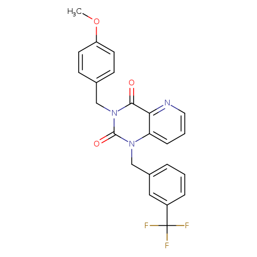 3-[(4-methoxyphenyl)methyl]-1-{[3-(trifluoromethyl)phenyl]methyl}-1H,2H,3H,4H-pyrido[3,2-d]pyrimidine-2,4-dione