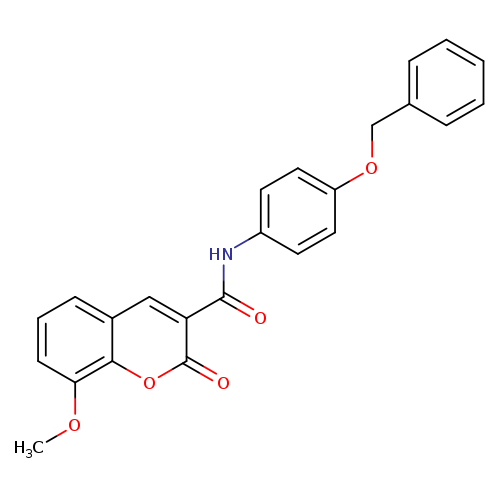 N-[4-(benzyloxy)phenyl]-8-methoxy-2-oxo-2H-chromene-3-carboxamide