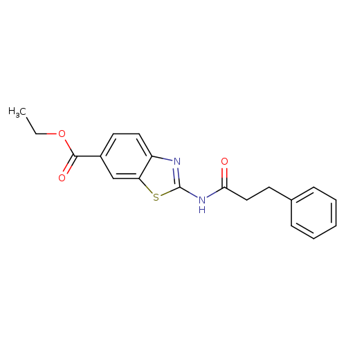 ethyl 2-(3-phenylpropanamido)-1,3-benzothiazole-6-carboxylate