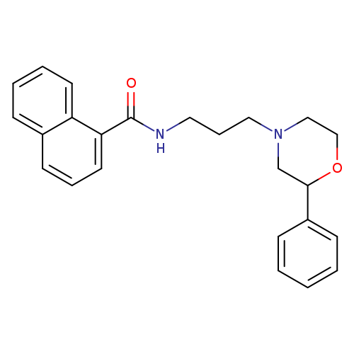 N-[3-(2-phenylmorpholin-4-yl)propyl]naphthalene-1-carboxamide
