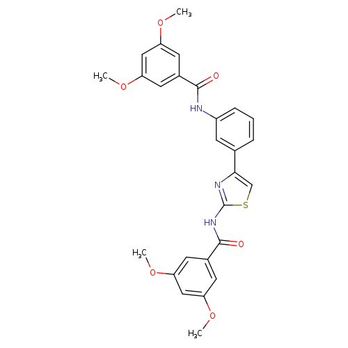 N-{4-[3-(3,5-dimethoxybenzamido)phenyl]-1,3-thiazol-2-yl}-3,5-dimethoxybenzamide