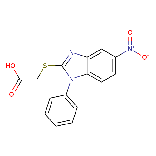 2-[(5-nitro-1-phenyl-1H-1,3-benzodiazol-2-yl)sulfanyl]acetic acid