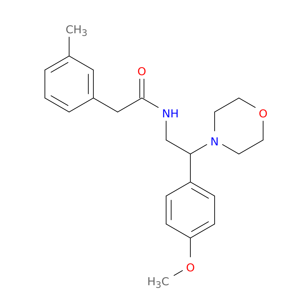 N-[2-(4-methoxyphenyl)-2-(morpholin-4-yl)ethyl]-2-(3-methylphenyl)acetamide