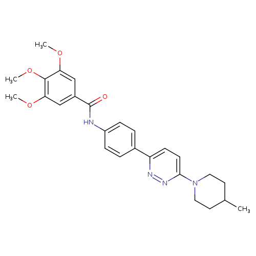 3,4,5-trimethoxy-N-{4-[6-(4-methylpiperidin-1-yl)pyridazin-3-yl]phenyl}benzamide