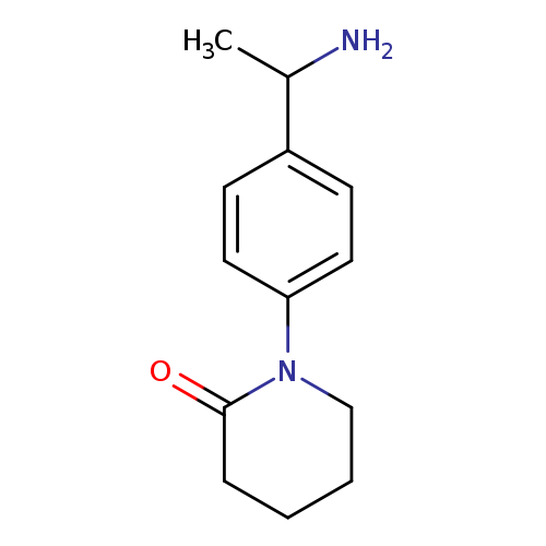 1-[4-(1-aminoethyl)phenyl]piperidin-2-one