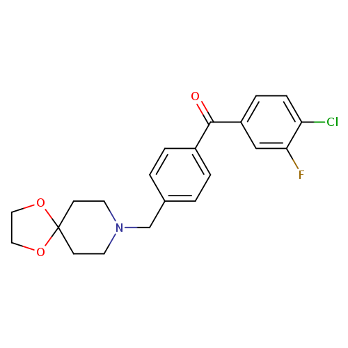 (4-(1,4-Dioxa-8-azaspiro[4.5]decan-8-ylmethyl)phenyl)(4-chloro-3-fluorophenyl)methanone