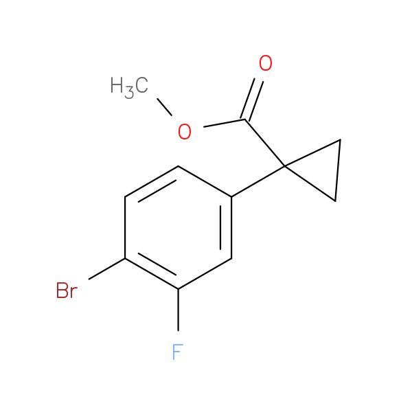 Methyl 1-(4-bromo-3-fluorophenyl)cyclopropane-1-carboxylate
