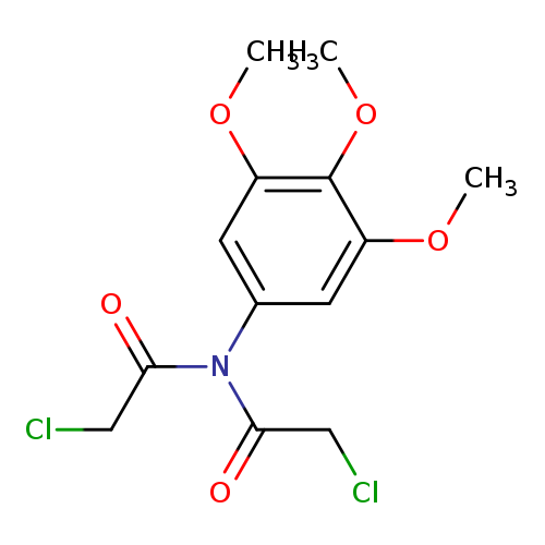 2-chloro-N-(2-chloroacetyl)-N-(3,4,5-trimethoxyphenyl)acetamide