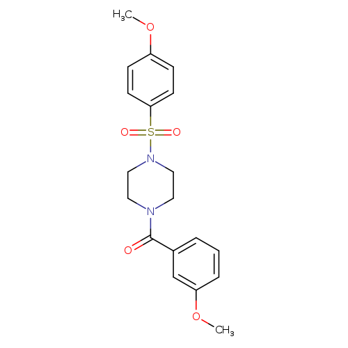 1-(3-methoxybenzoyl)-4-[(4-methoxyphenyl)sulfonyl]piperazine