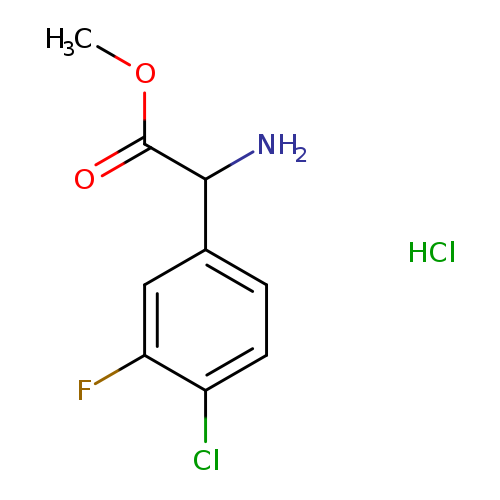 methyl 2-amino-2-(4-chloro-3-fluorophenyl)acetate hydrochloride