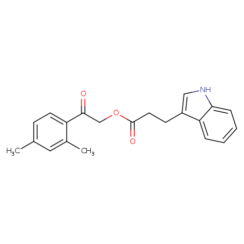 2-(2,4-dimethylphenyl)-2-oxoethyl 3-(1H-indol-3-yl)propanoate