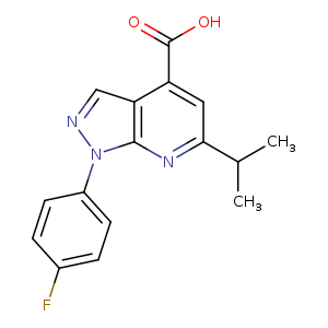 1-(4-Fluorophenyl)-6-isopropyl-1H-pyrazolo[3,4-b]pyridine-4-carboxylic acid