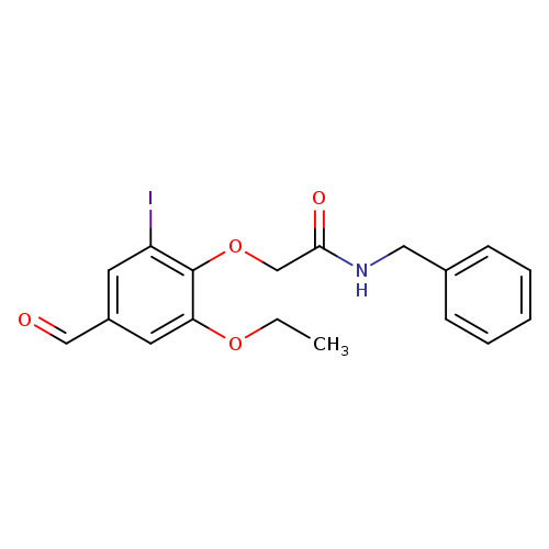N-benzyl-2-(2-ethoxy-4-formyl-6-iodophenoxy)acetamide