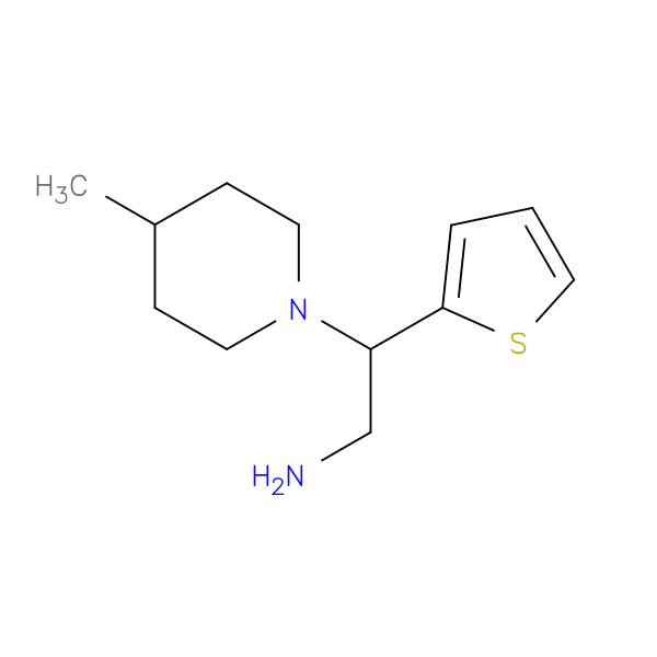 2-(4-Methylpiperidin-1-yl)-2-(thiophen-2-yl)ethanamine