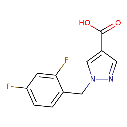 1-[(2,4-difluorophenyl)methyl]-1H-pyrazole-4-carboxylic acid