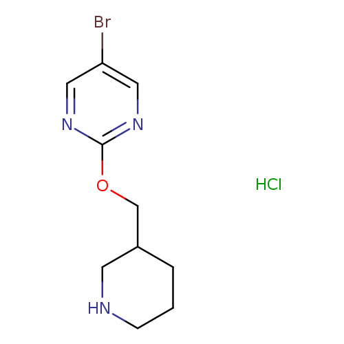 5-bromo-2-[(piperidin-3-yl)methoxy]pyrimidine hydrochloride