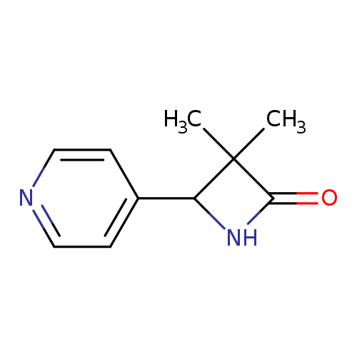 3,3-dimethyl-4-(pyridin-4-yl)azetidin-2-one