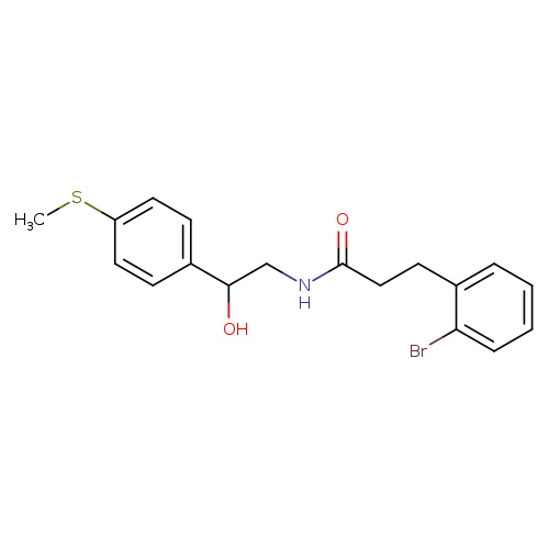 3-(2-bromophenyl)-N-{2-hydroxy-2-[4-(methylsulfanyl)phenyl]ethyl}propanamide