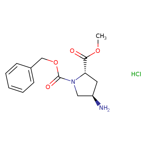 (2S, 4R)-4-amino-1-benzyloxycarbonyl-pyrrolidine-2-carboxylic acid-methyl ester hydrochloride