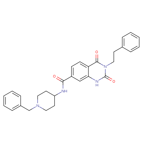 N-(1-benzylpiperidin-4-yl)-2,4-dioxo-3-(2-phenylethyl)-1,2,3,4-tetrahydroquinazoline-7-carboxamide