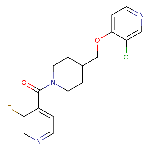 4-(4-{[(3-chloropyridin-4-yl)oxy]methyl}piperidine-1-carbonyl)-3-fluoropyridine