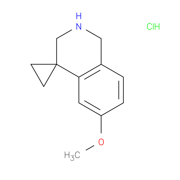 6'-methoxy-2',3'-dihydro-1'H-spiro[cyclopropane-1,4'-isoquinoline] hydrochloride