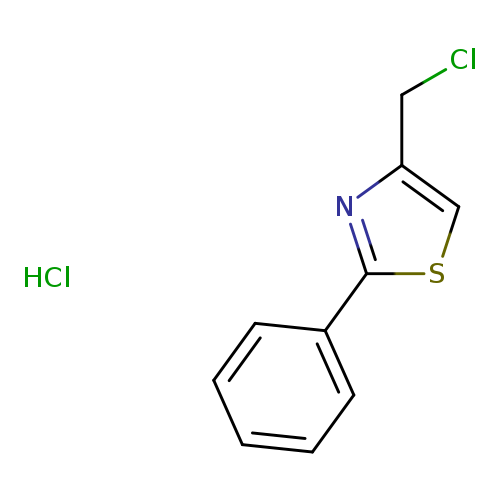 Thiazole, 4-(chloromethyl)-2-phenyl-, hydrochloride