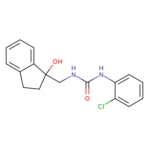 1-(2-chlorophenyl)-3-[(1-hydroxy-2,3-dihydro-1H-inden-1-yl)methyl]urea