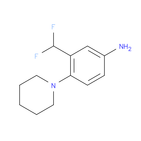 3-(Difluoromethyl)-4-(piperidin-1-yl)aniline