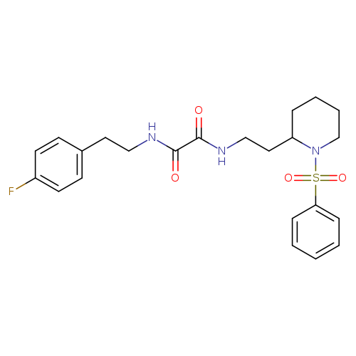 N-{2-[1-(benzenesulfonyl)piperidin-2-yl]ethyl}-N'-[2-(4-fluorophenyl)ethyl]ethanediamide