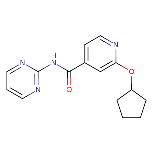2-(cyclopentyloxy)-N-(pyrimidin-2-yl)pyridine-4-carboxamide