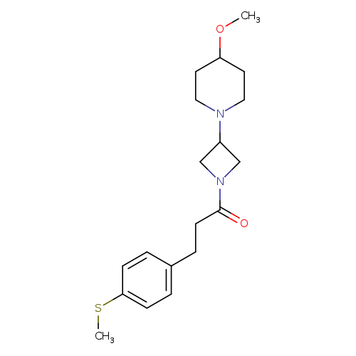 1-[3-(4-methoxypiperidin-1-yl)azetidin-1-yl]-3-[4-(methylsulfanyl)phenyl]propan-1-one