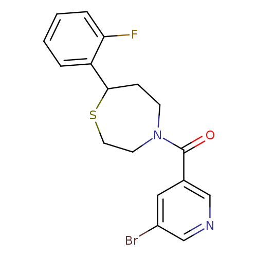 4-(5-bromopyridine-3-carbonyl)-7-(2-fluorophenyl)-1,4-thiazepane