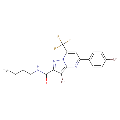 3-bromo-5-(4-bromophenyl)-N-butyl-7-(trifluoromethyl)pyrazolo[1,5-a]pyrimidine-2-carboxamide