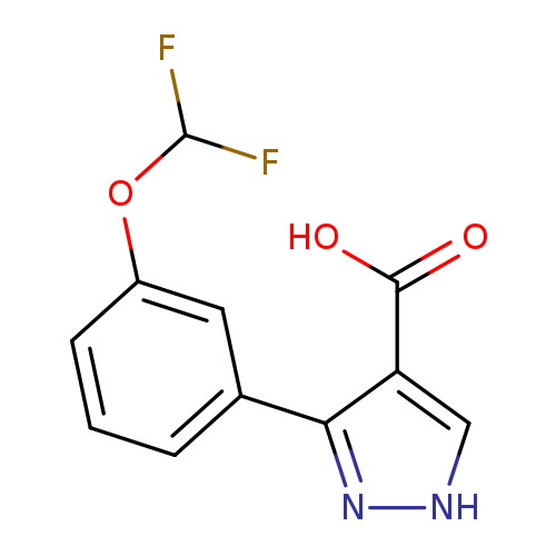 3-[3-(difluoromethoxy)phenyl]-1H-pyrazole-4-carboxylic acid