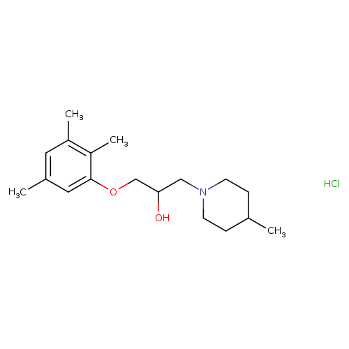 1-(4-methylpiperidin-1-yl)-3-(2,3,5-trimethylphenoxy)propan-2-ol hydrochloride