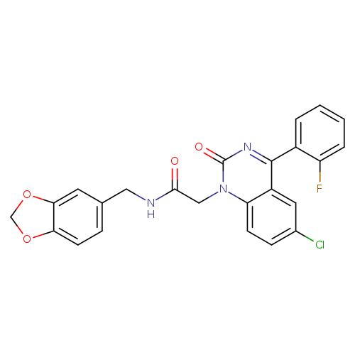 N-[(2H-1,3-benzodioxol-5-yl)methyl]-2-[6-chloro-4-(2-fluorophenyl)-2-oxo-1,2-dihydroquinazolin-1-yl]acetamide