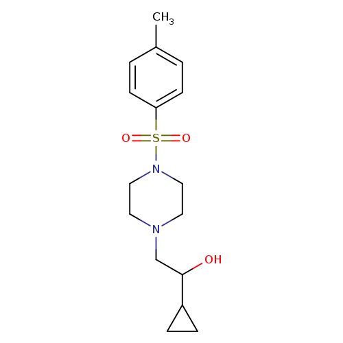 1-cyclopropyl-2-[4-(4-methylbenzenesulfonyl)piperazin-1-yl]ethan-1-ol