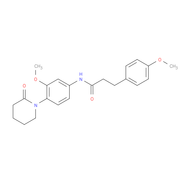 N-[3-methoxy-4-(2-oxopiperidin-1-yl)phenyl]-3-(4-methoxyphenyl)propanamide