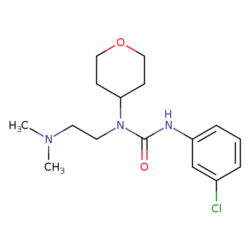 3-(3-chlorophenyl)-1-[2-(dimethylamino)ethyl]-1-(oxan-4-yl)urea