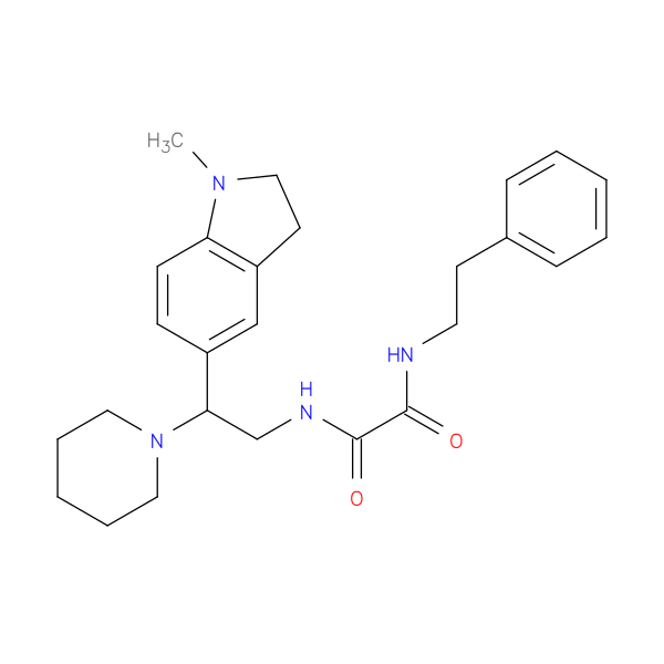 N-[2-(1-methyl-2,3-dihydro-1H-indol-5-yl)-2-(piperidin-1-yl)ethyl]-N'-(2-phenylethyl)ethanediamide
