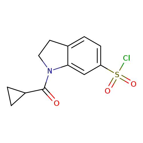 1-Cyclopropanecarbonyl-2,3-dihydro-1h-indole-6-sulfonyl chloride