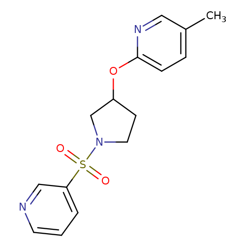 5-methyl-2-{[1-(pyridine-3-sulfonyl)pyrrolidin-3-yl]oxy}pyridine