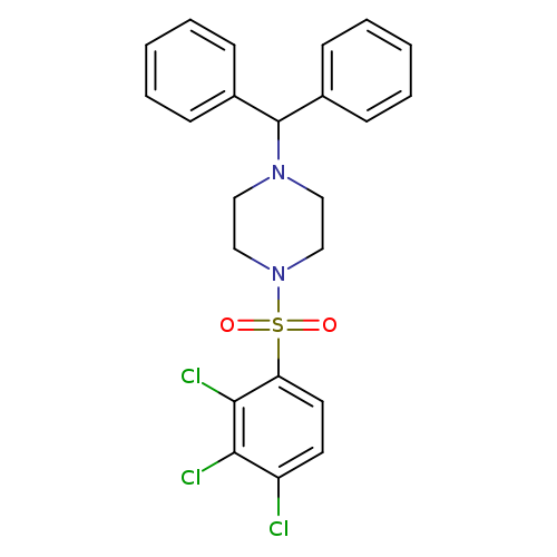 1-(diphenylmethyl)-4-(2,3,4-trichlorobenzenesulfonyl)piperazine