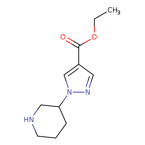 ethyl 1-(piperidin-3-yl)-1H-pyrazole-4-carboxylate