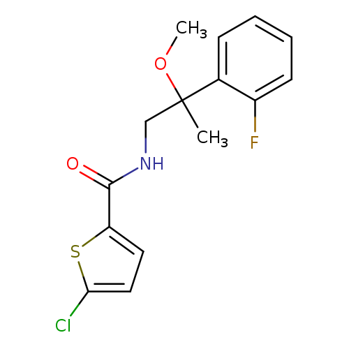 5-chloro-N-[2-(2-fluorophenyl)-2-methoxypropyl]thiophene-2-carboxamide