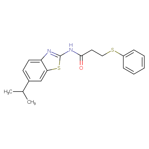 3-(phenylsulfanyl)-N-[6-(propan-2-yl)-1,3-benzothiazol-2-yl]propanamide