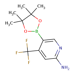 5-(4,4,5,5-Tetramethyl-1,3,2-dioxaborolan-2-yl)-4-(trifluoromethyl)pyridin-2-amine