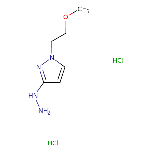 3-hydrazinyl-1-(2-methoxyethyl)-1H-pyrazoledihydrochloride
